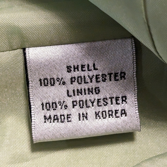 5/$25 Talbots Green Button Down Blazer - Picture 5 of 5